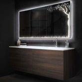 Espejo LED Rectangular | Control por interruptor de pared | Luz blanca neutra - Reyze Seria Good Vibes Model 8